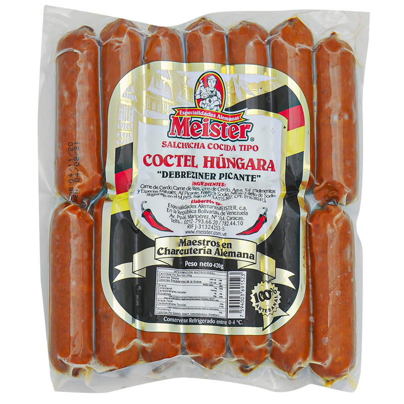 SALCHICHA MEISTER 400GR DEBRECZINER PICANTE COCTEL