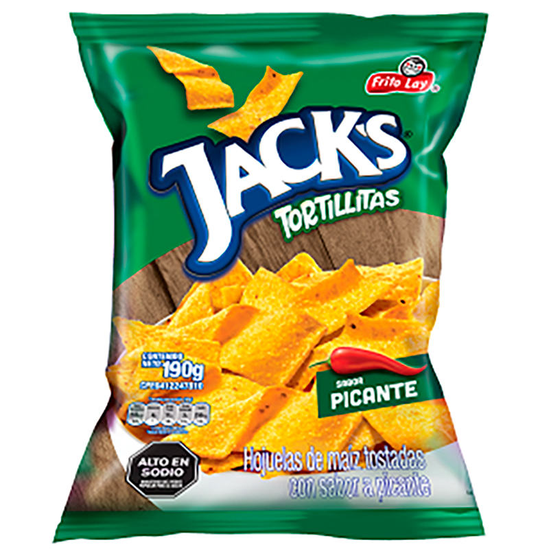 TORTILLITAS JACKS PICANTE 350 GR 