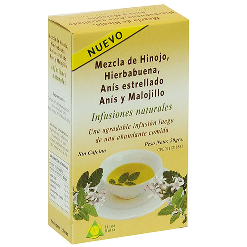 INFUSION DELTA HINO HIERBABUENA Y ANIS 20GR
