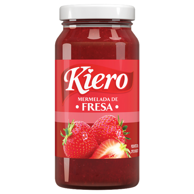 MERMELADA SABOR A FRESA KIERO 230 GR