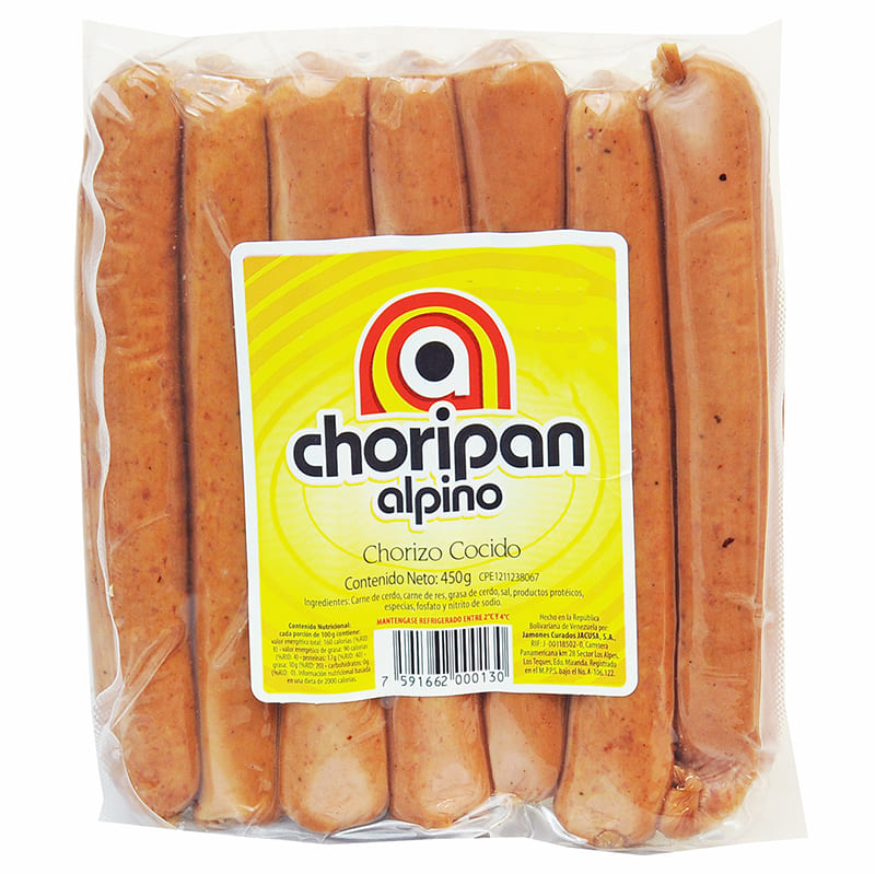 SALCHICHA ALPINO CHORIPAN 450 GR