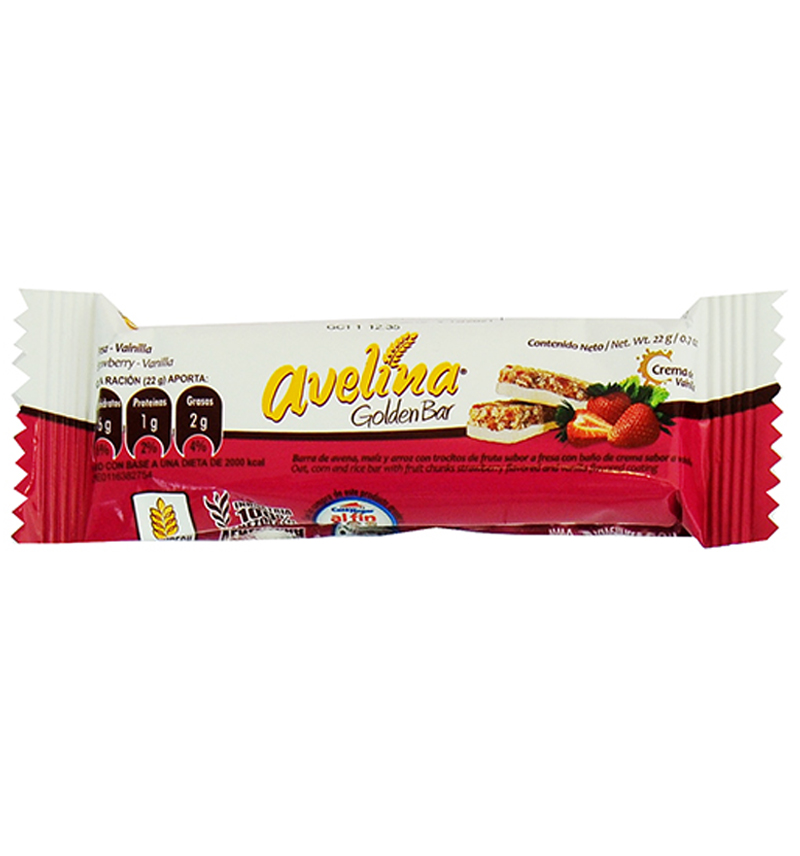 AVELINA GOLDEN BAR FRESA 22GR
