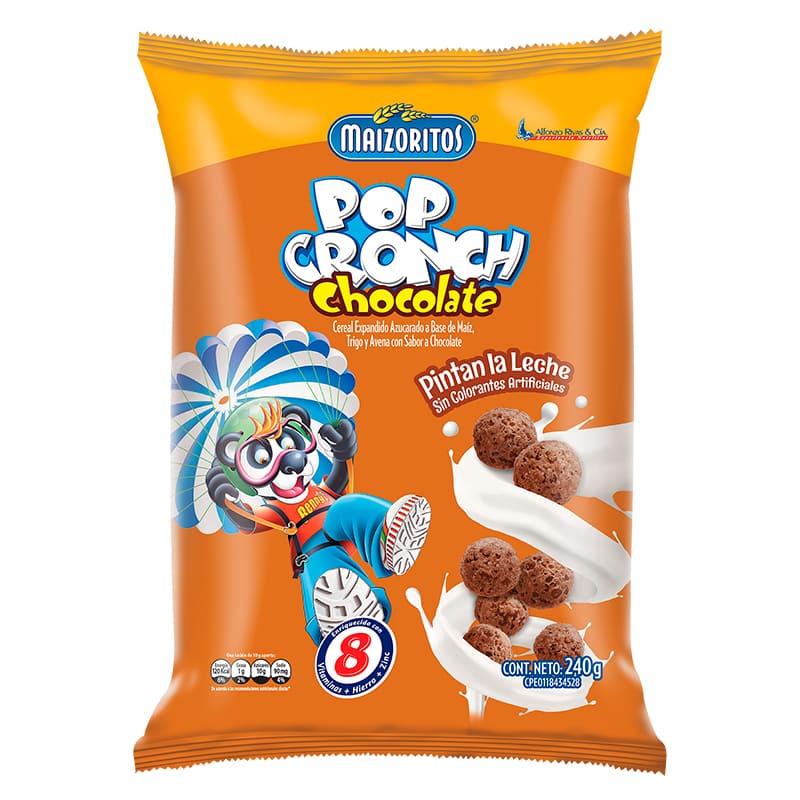 CEREAL POP CRONCH CHOCOLATE MAIZORITOS 240 GR