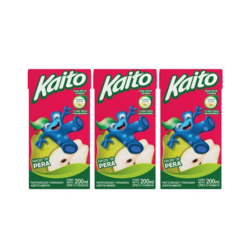 JUGO KAITO PERA 3X200ML