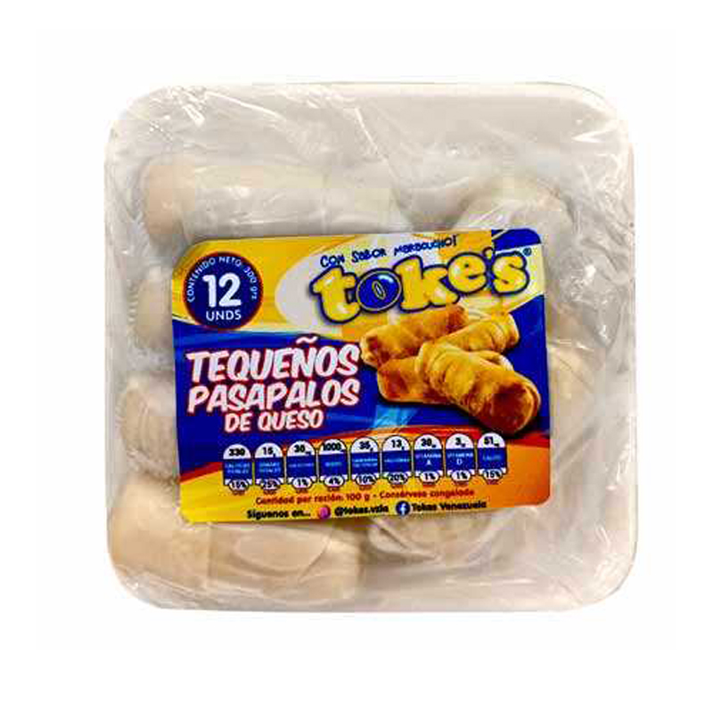 TEQUEÑOS PASAPALO QUESO TOKES 12 UND