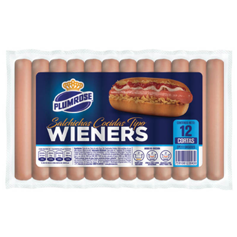 SALCHICHA WIENER CORTA PLUMROSE UND