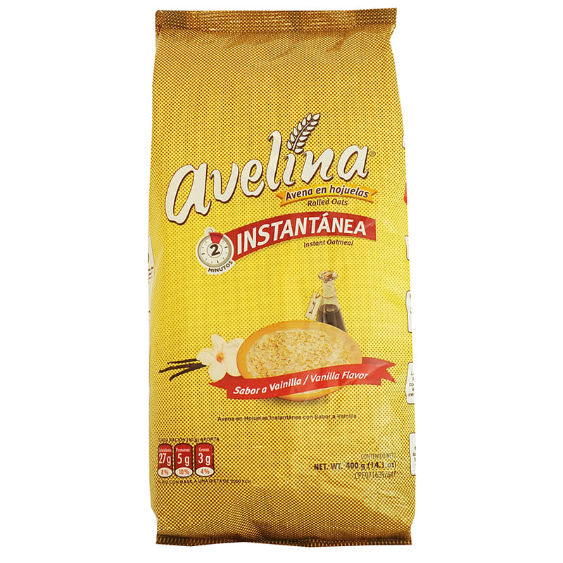 AVENA INSTANTÁNEA AVELINA DE VAINILLA 400 GR