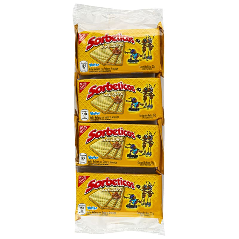 WAFER DE AREQUIPE SORBETICOS 100 GR