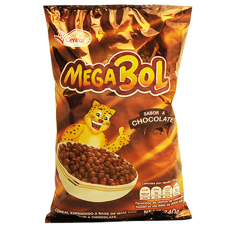 CEREAL MEGA BOL CHOCOLATE 240 GR