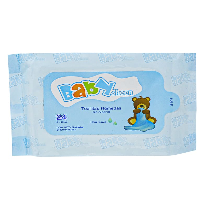 TOALLITAS HUMEDAS BABY SHEEN 24 UNIDADES