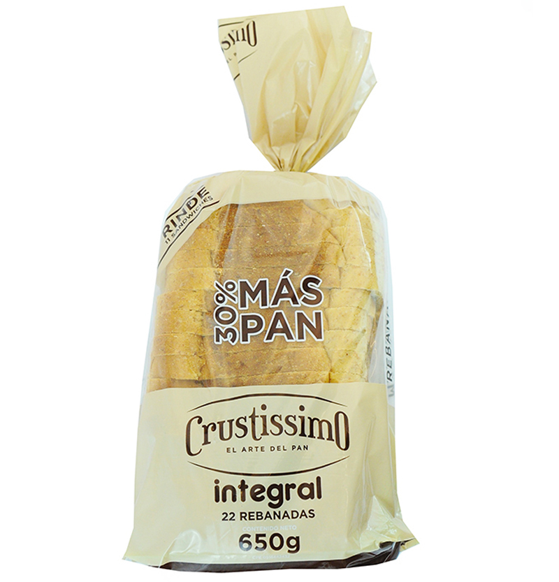 PAN SANDWICH CRUSTISSIMO INTEGRAL 650GR