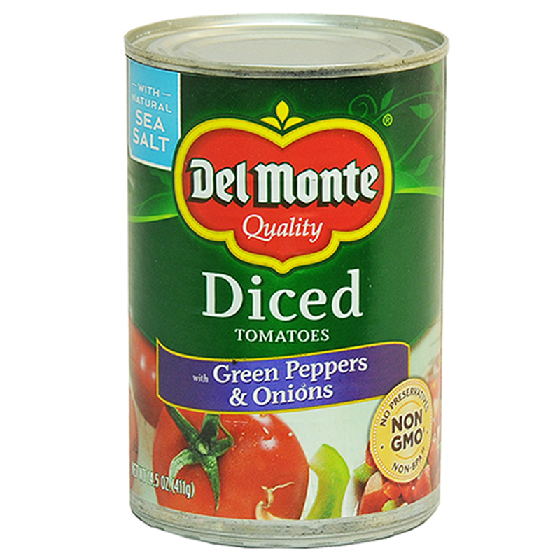 TOMATE EN TROCITOS PIMENTO Y CEBOLLA DEL MONTE 411 GR