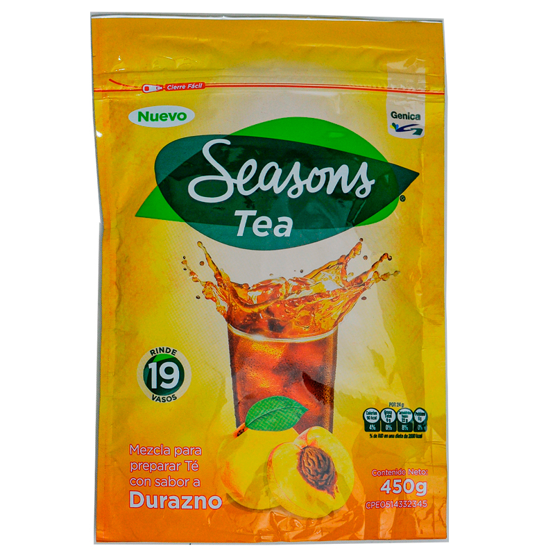 TEA SEASONS DURAZNO 450GR 