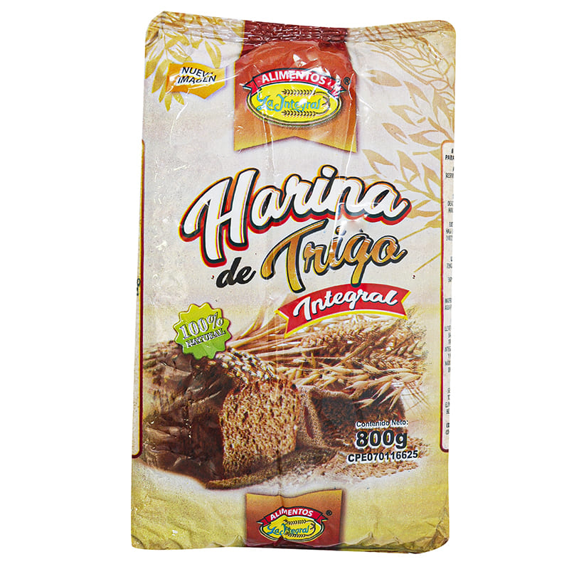 HARINA DE TRIGO INTEGRAL 800GR