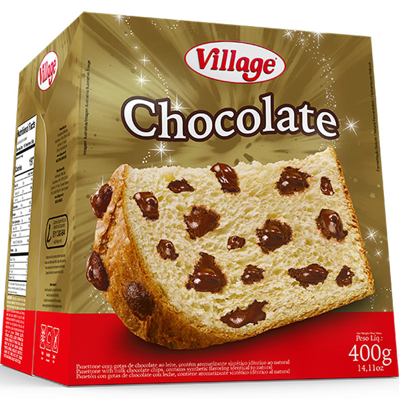 PANETTONE DE CHOCOLATE VILLAGE 400 GR