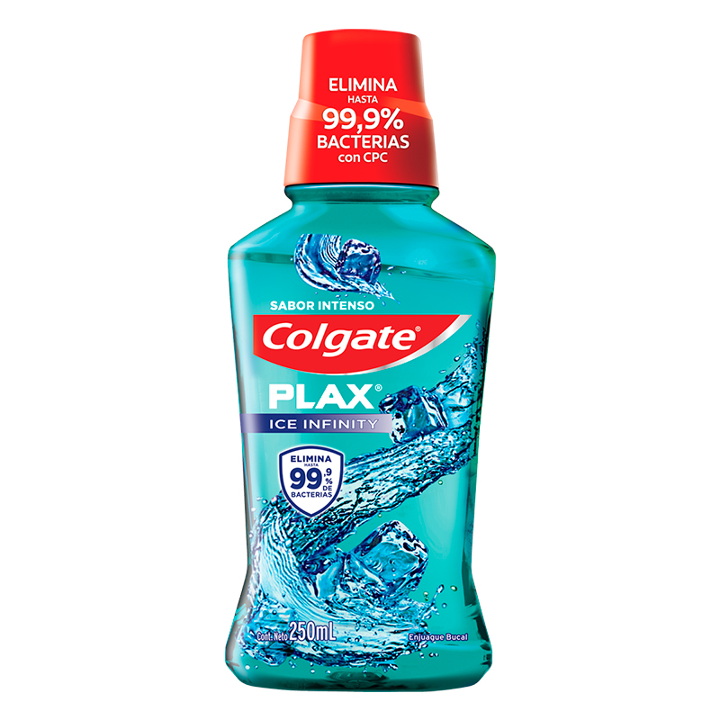 ENJUAGUE BUCAL PLAX ICE INFINITY COLGATE 250 ML 