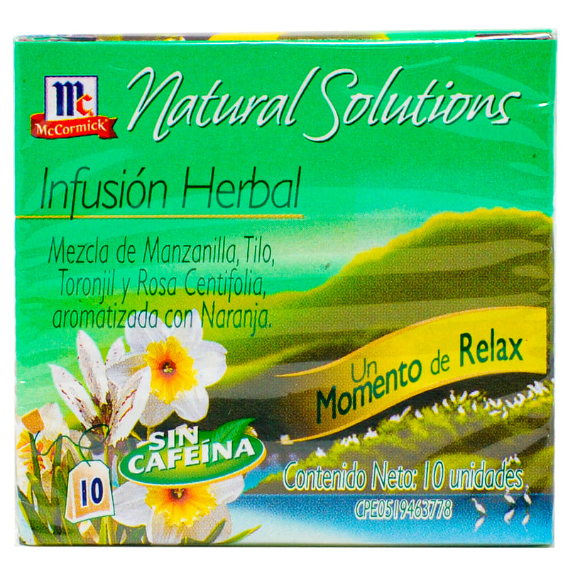 INFUSION MC RELAX 10UND
