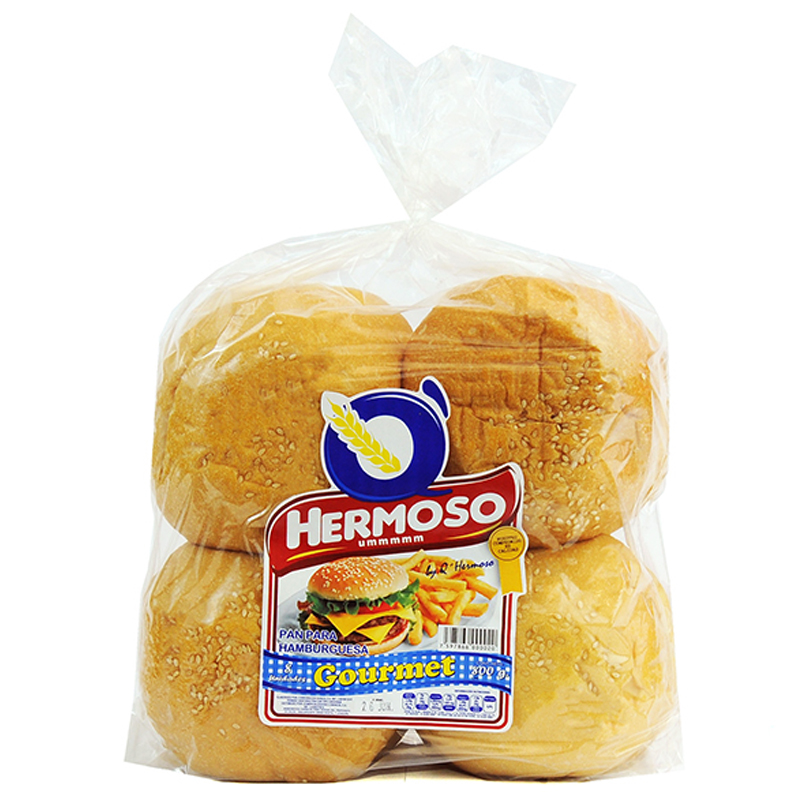 PAN HAMBURGUESA HERMOSO 800GR