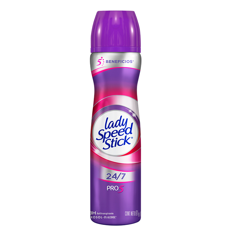 DESODORANTE LADY SPEED STICK AEROSOL 24/7 150ML