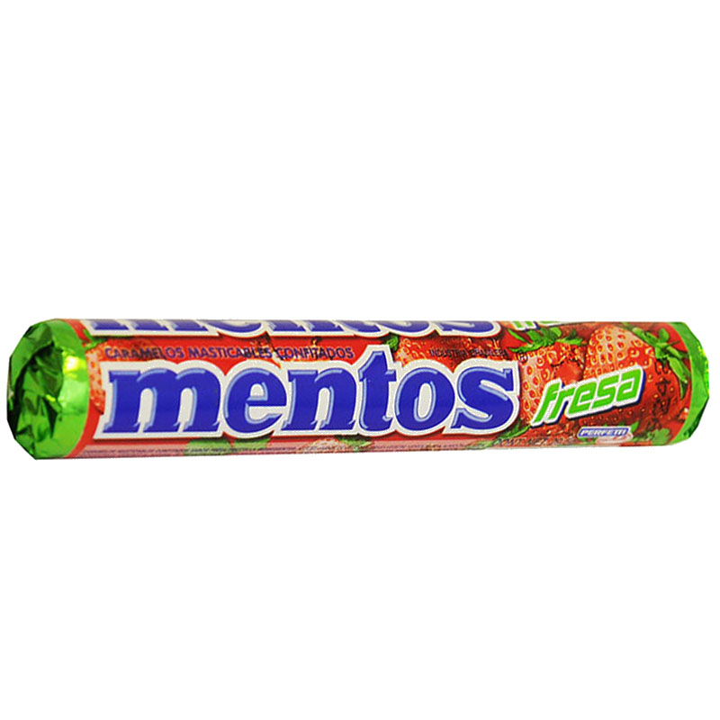 CARAMELOS MENTOS DE FRESAS.