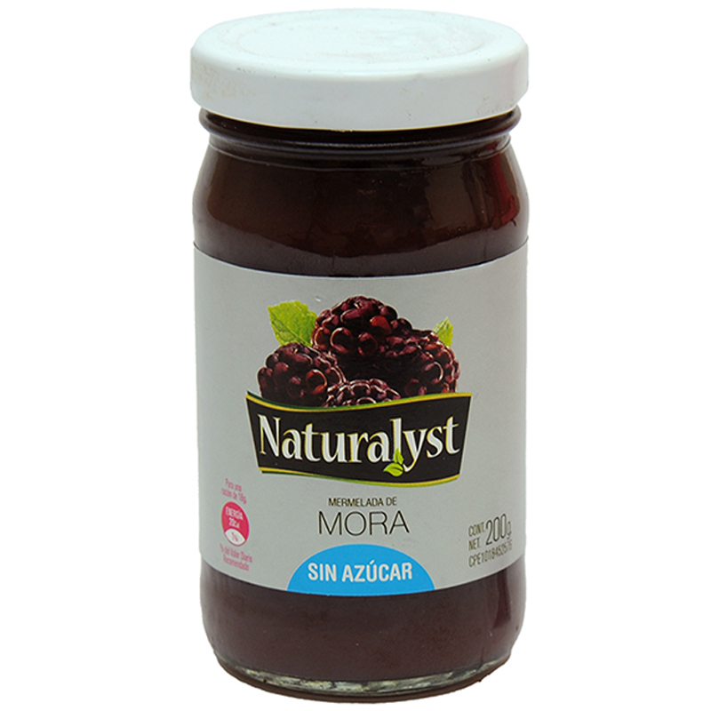 MERMELADA NATURALYST DE MORA SIN AZUCAR 200GR