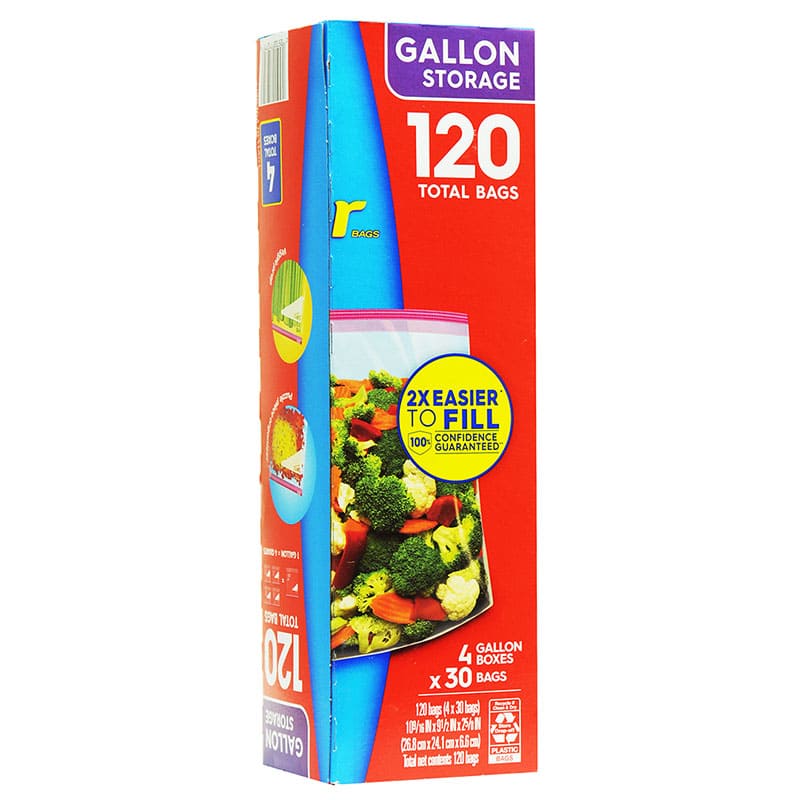 BOLSA ZIPLOC SLIDER STORAGE 3.78L 30UND