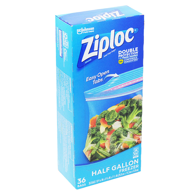 BOLSA ZIPLOC FREEZER SLIDER 1.89L 36UND