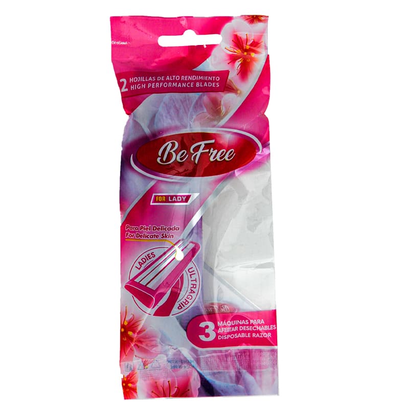 AFEITADORA BE FREE 3 UNIDADES