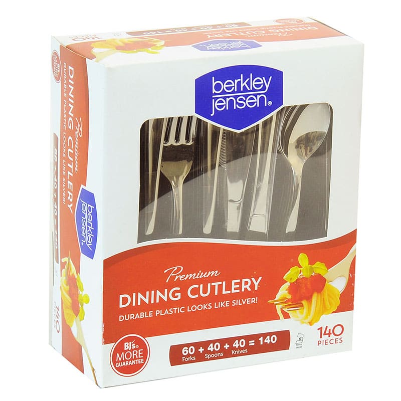 JUEGO DE CUBIERTOS BERKLEY JENSES PLASTICOS 140 PZAS