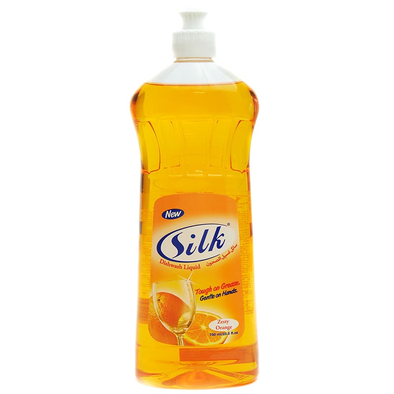 LAVAPLATOS SILK LIQUIDO ZESTY ORANGE 750 ML