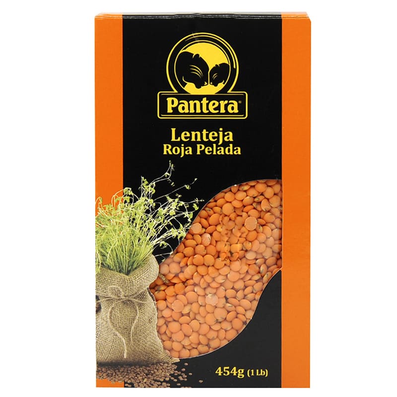 LENTEJA ROJA PELADA PANTERA 454GR 