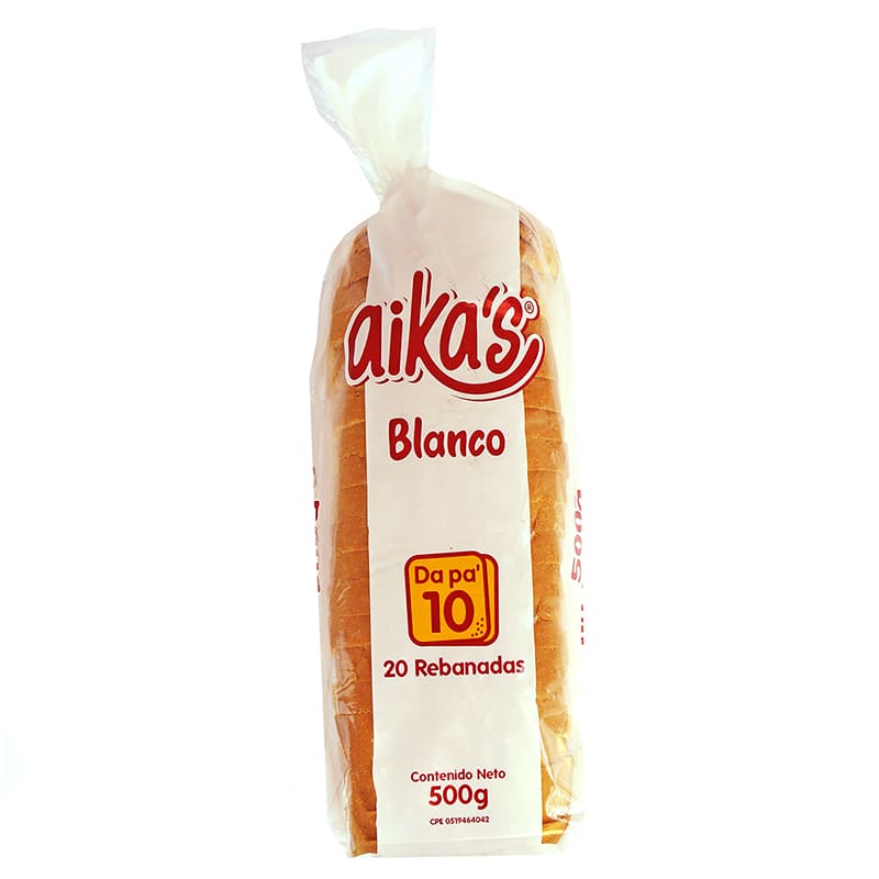 PAN SANDWICH AIKAS BLANCO 500 GR