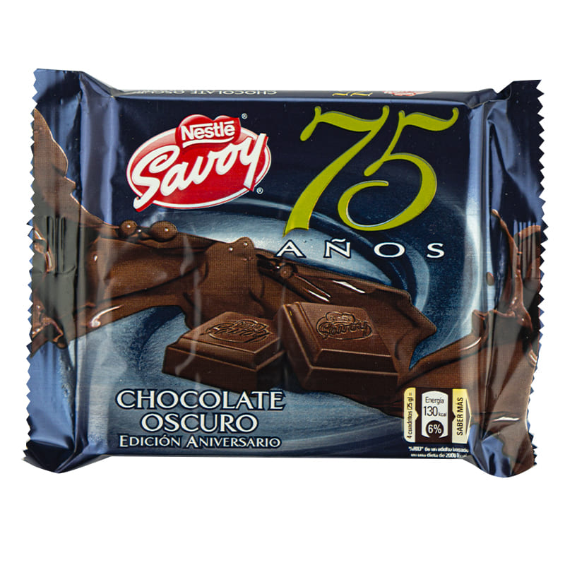 CHOCOLATE OSCURO SAVOY EDICIÓN ANIVERSARIO 100 GR