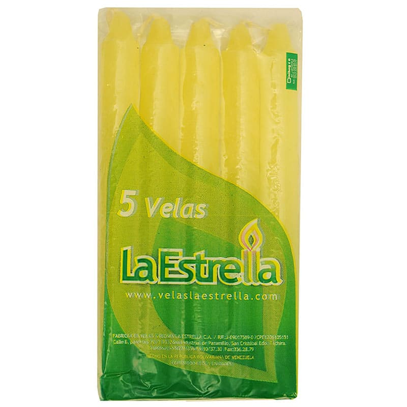 VELAS LA ESTRELLA N° 160-A 5 UNIDADES