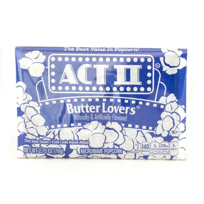 COTUFAS DE MANTEQUILLA ACT II BUTTER LOVERS 78 GR