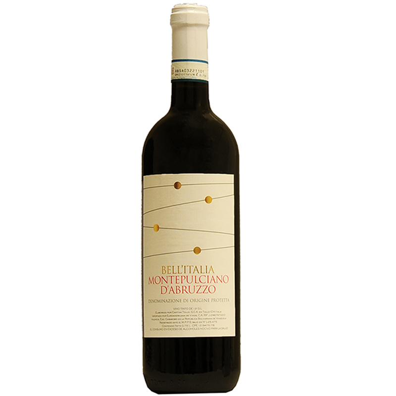 VINO TINTO BELL´I TALIA MONTEPULCIANO D´ABRUZZO 0.75L