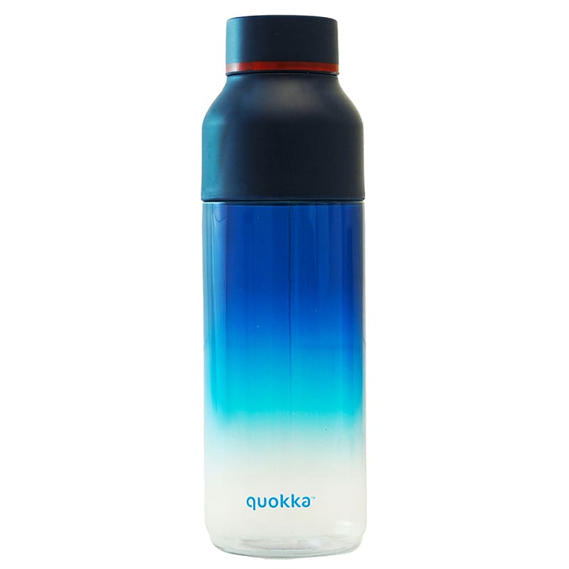 BOTELLA TRANSPARENTE CON AZUL O ROJO 720ML