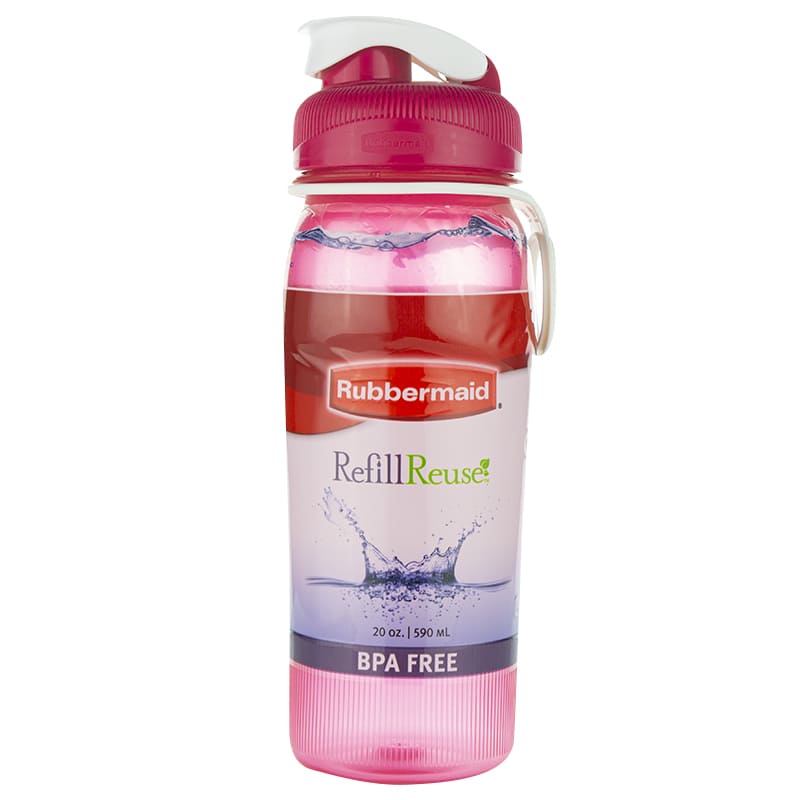 BOTELLA RUBBERMAID VERDE, ROSADO Y AZUL 600ML
