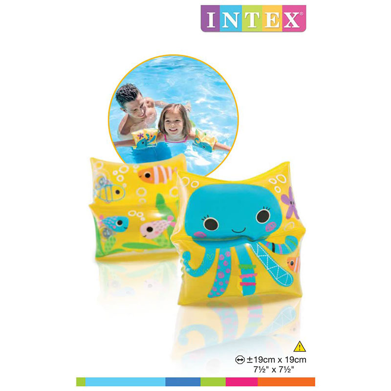 FLOTADOR INFLABLE PARA BRAZO MULTICOLOR 19X19CM