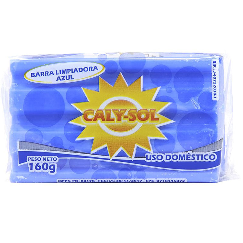 JABÓN EN BARRA CALY SOL AZUL 160 GR