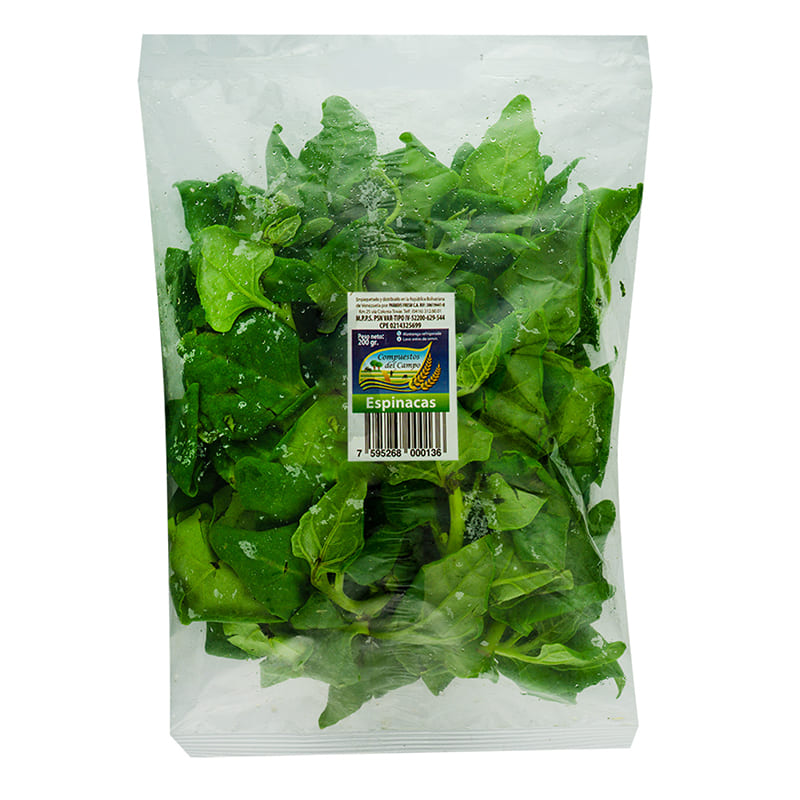 ESPINACA PAQUETE DEL CAMPO DE 200 GR