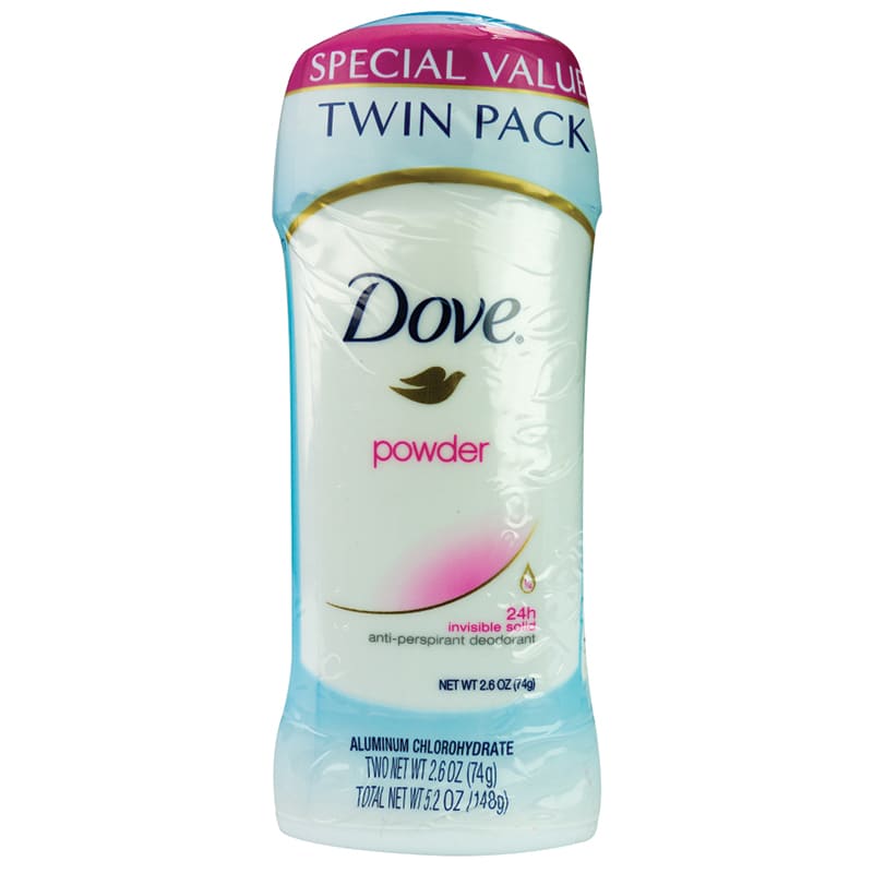 DESODORANTE DOVE POWDER TWIN PACK 74G