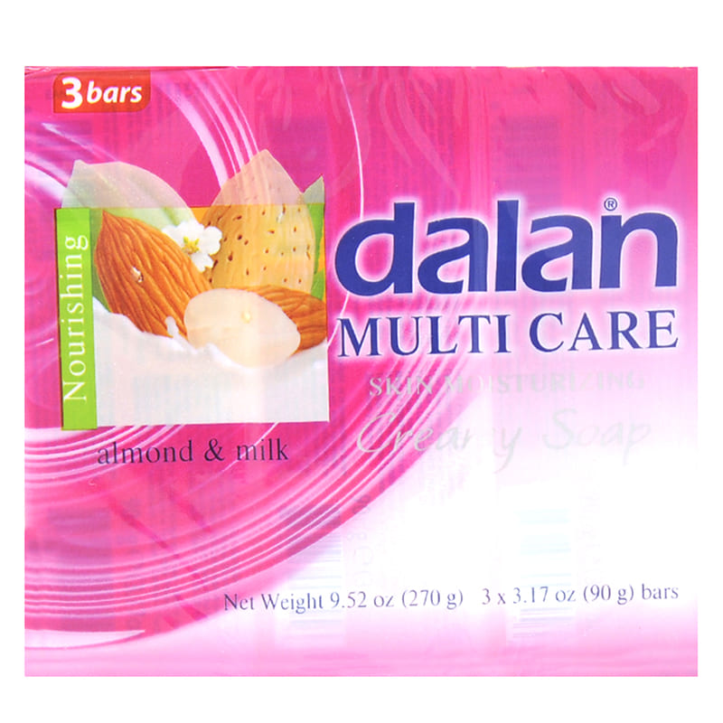 JABÓN DALAN ALMENDRA Y LECHE 24x3x90 GR