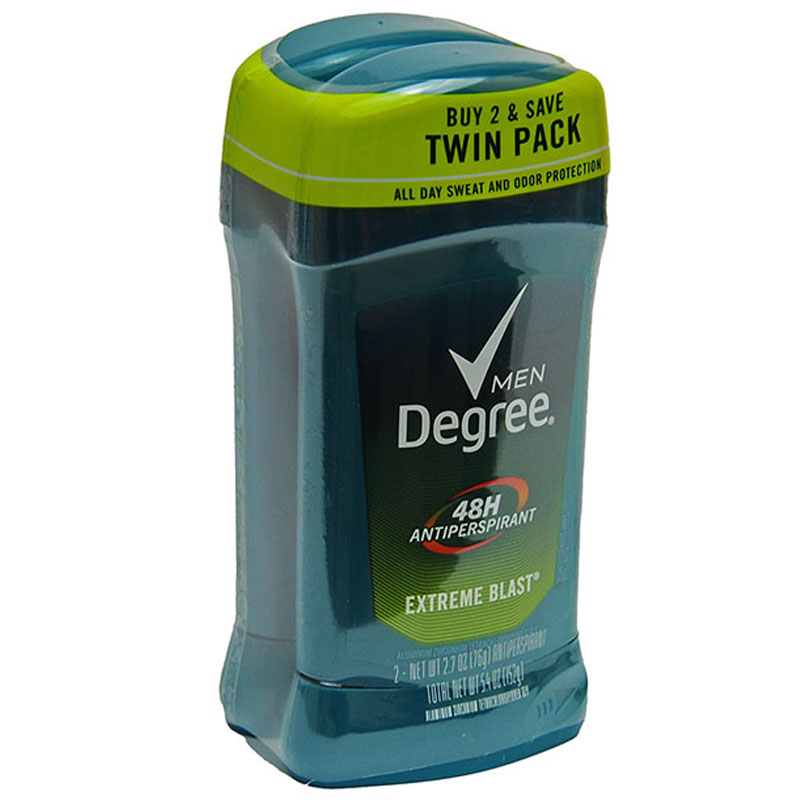 DESODORANTE DEGREE EXTREME BLAST MEN TWIN PACK 152 GR
