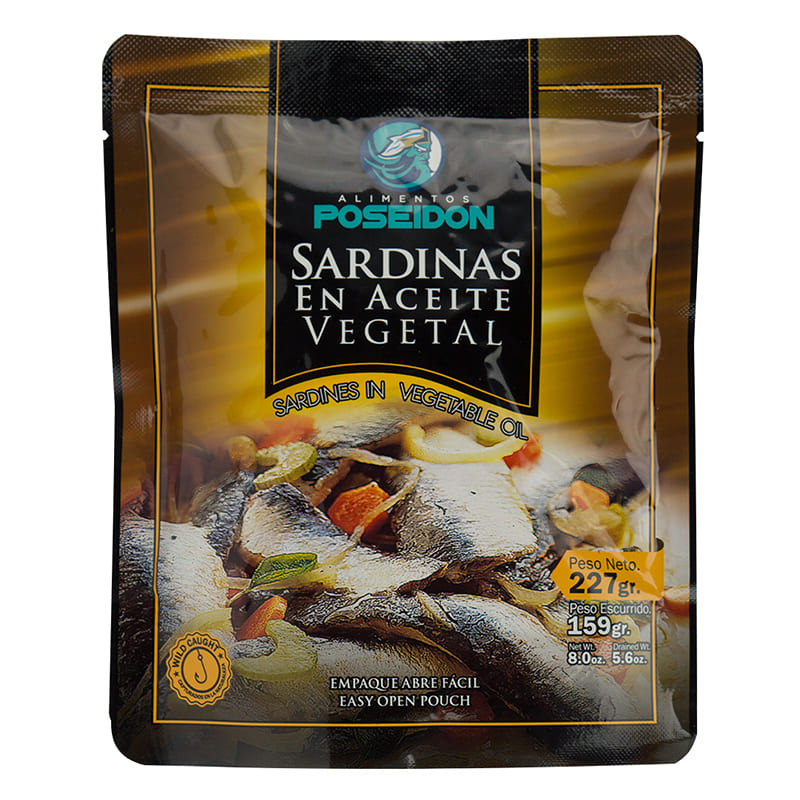 SARDINA POSEIDON ACEITE VEGETAL 227 GR