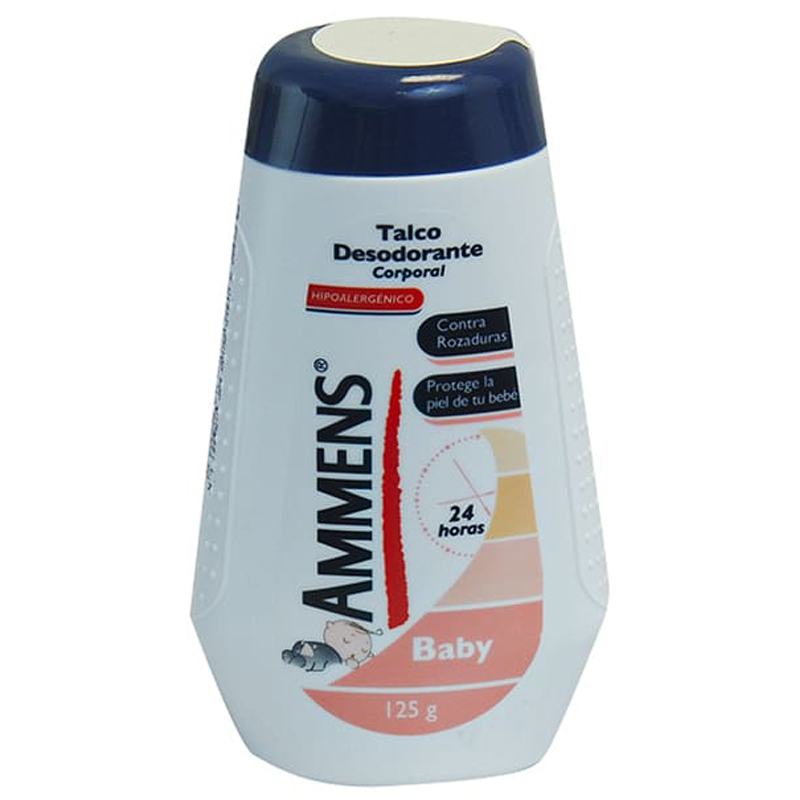 TALCO DESODORANTE CORPORAL AMMENS BABY 125 GR