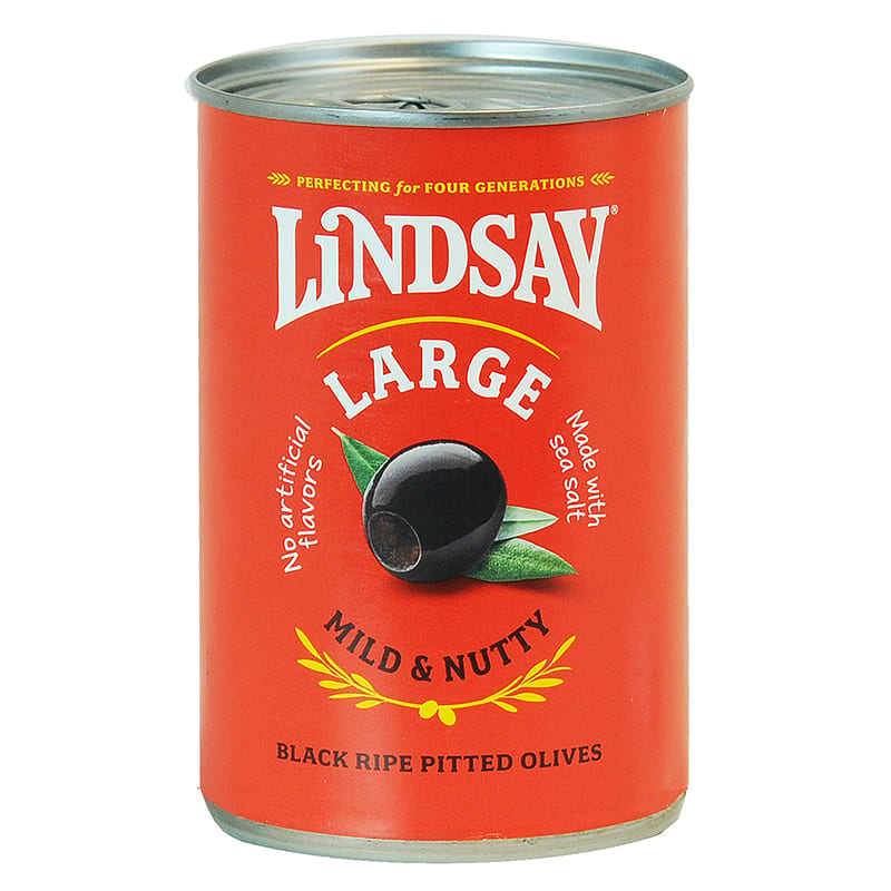 ACEITUNAS NEGRAS DESHUESADAS LINDSAY 170GR