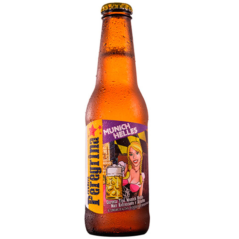 CERVEZA PEREGRINA NR MUNICH HELLES 250ML