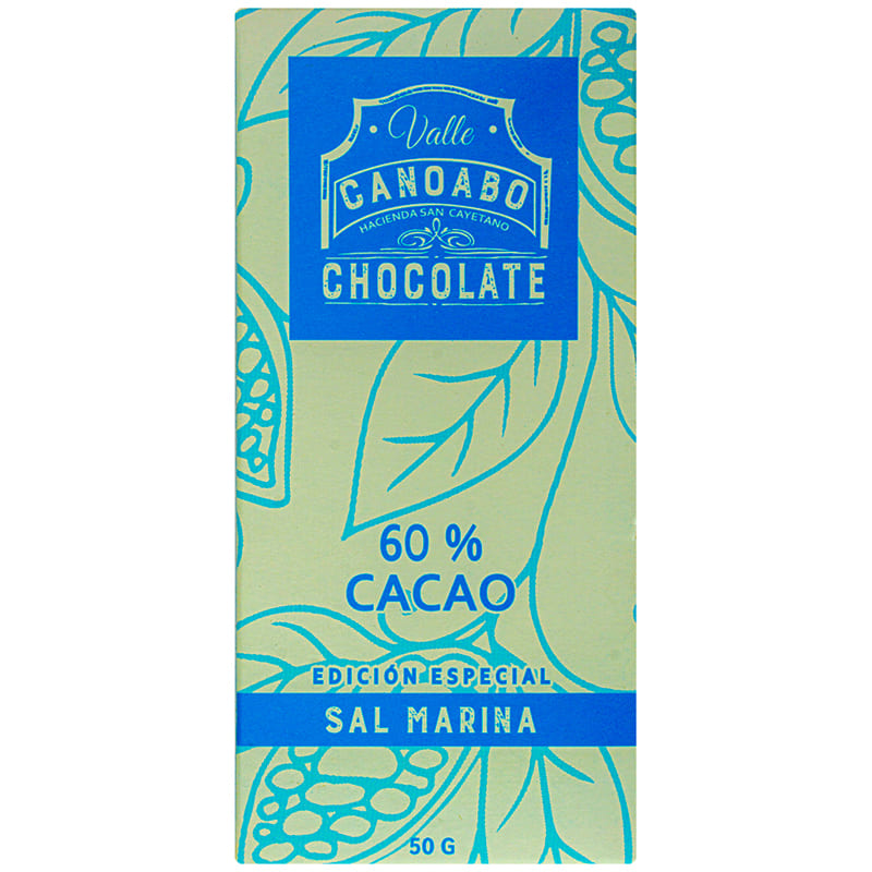 CHOCOLATE VALLE CANOABO SAL MARINA 50 GR.