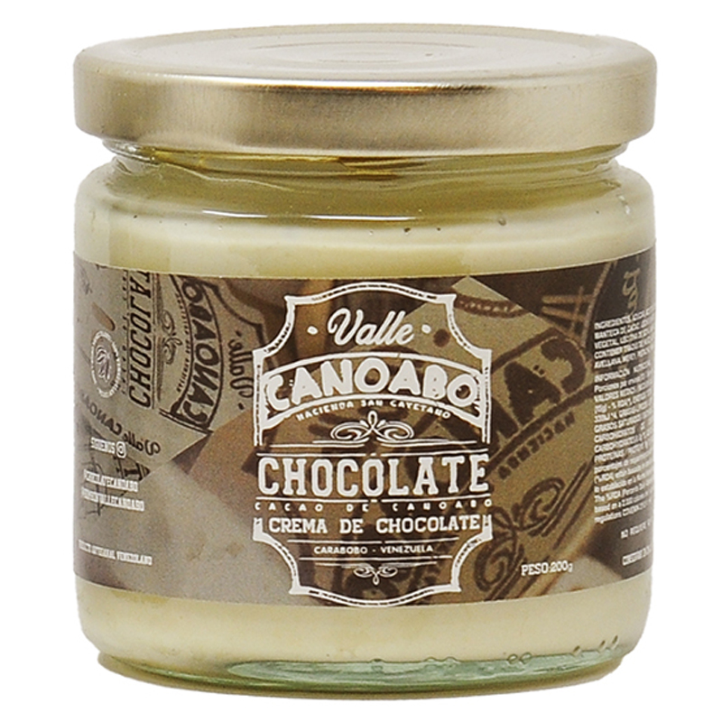 CHOCOLATE BLANCO EN CREMA VALLE CANOABO 200 GR.